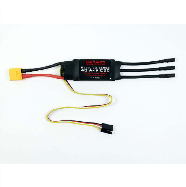 BadAss Rebel V2 Series Brushless ESC, 40A